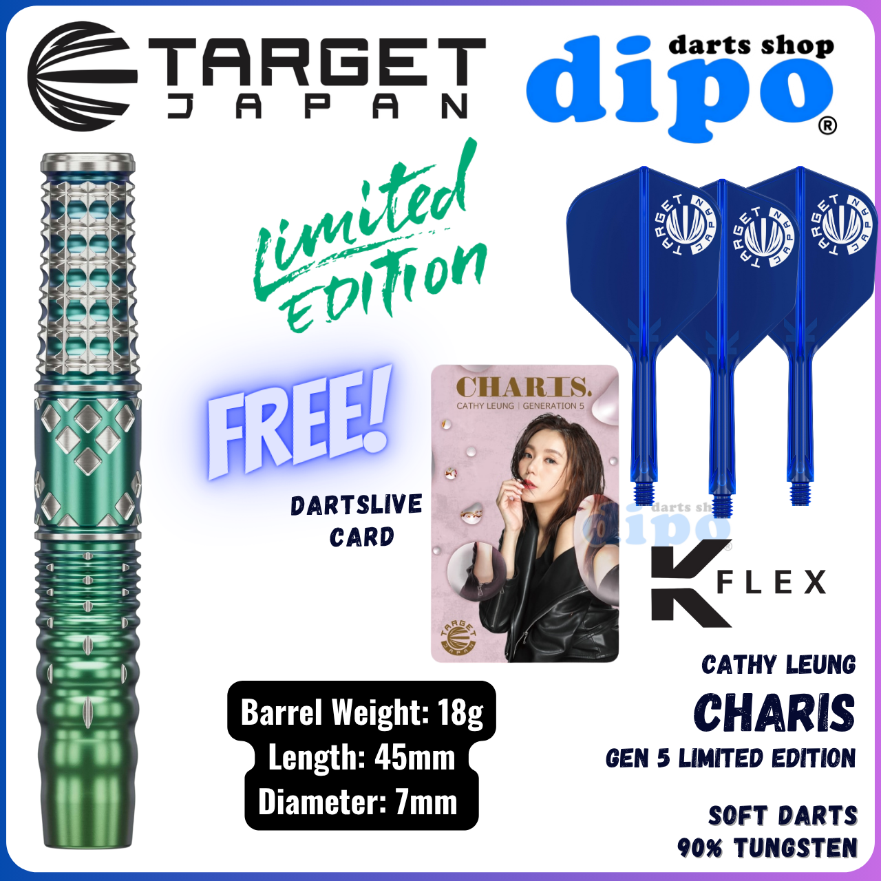 ダーツ TARGET Cathy Leung CHARIS G2 ターゲット カリス G2 キャシー・リョン TARGET CHARIS
