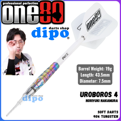 ダーツ one80 Uroboros2 Noriyuki Nakamura model One80 Uroboros 4 19g 中村成孝 (Noriyuki Nakamura) Model [2BA