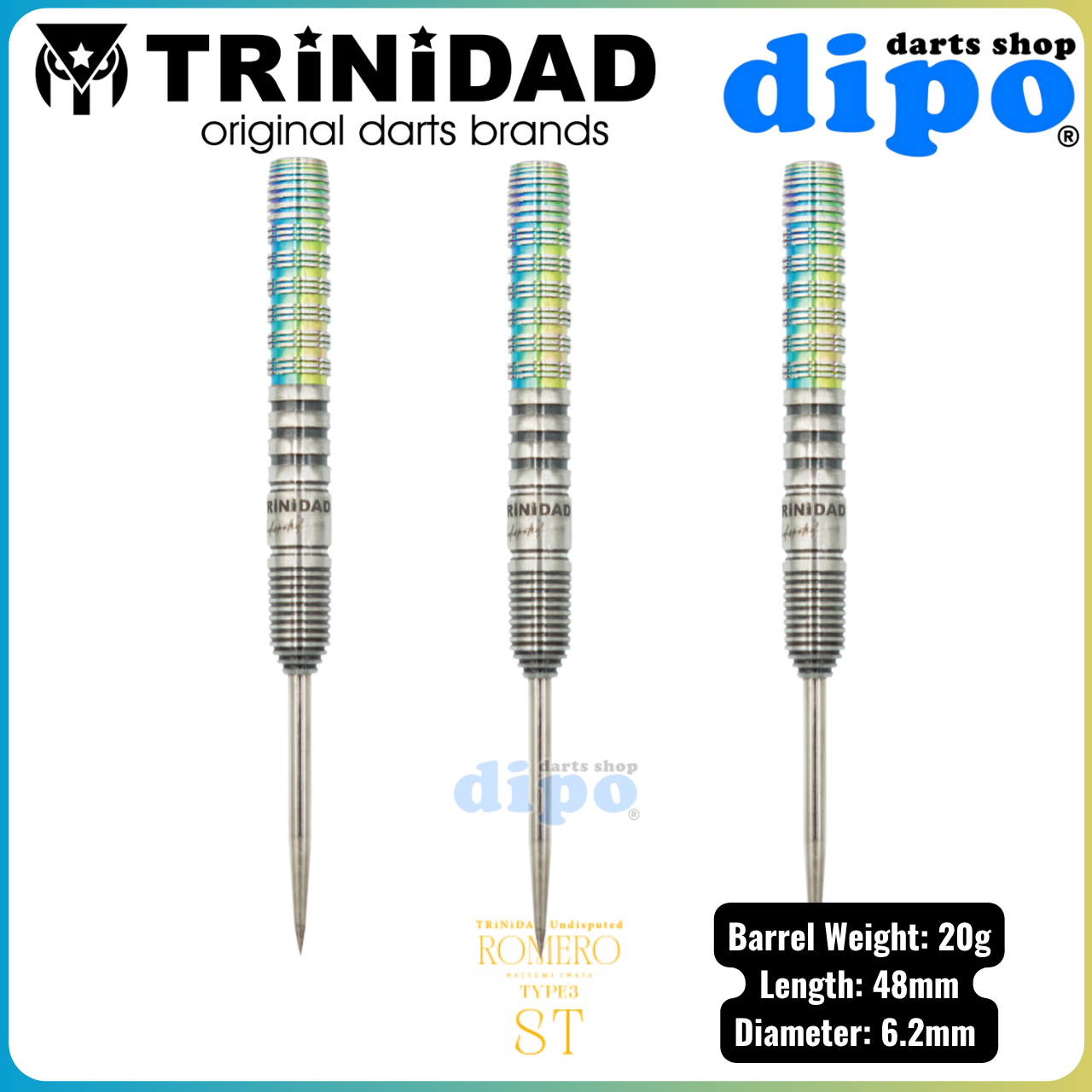 限定版 TRiNiDAD undisputed LIMITED ROMERO Trinidad Undisputed Romero Steel Tip Natsumi Iwata Player