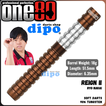 ONE80 REIGN 2 (RYO NAKAI Model) - ONE80 Soft Darts | Dipo Darts Shop