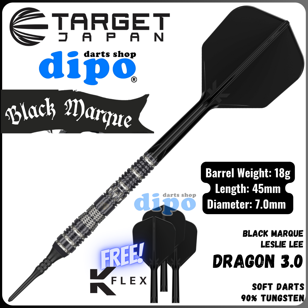 TARGET BLACK MARQUE DRAGON 3.0 ( Leslie Lee player model