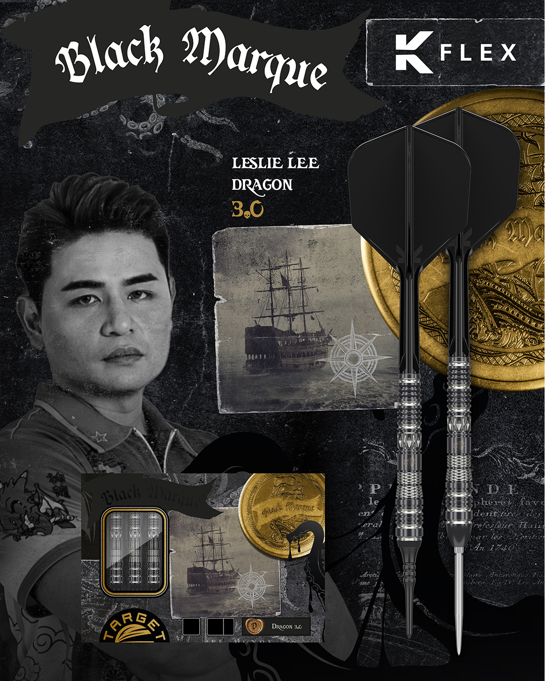 TARGET BLACK MARQUE DRAGON 3.0 ( Leslie Lee player model