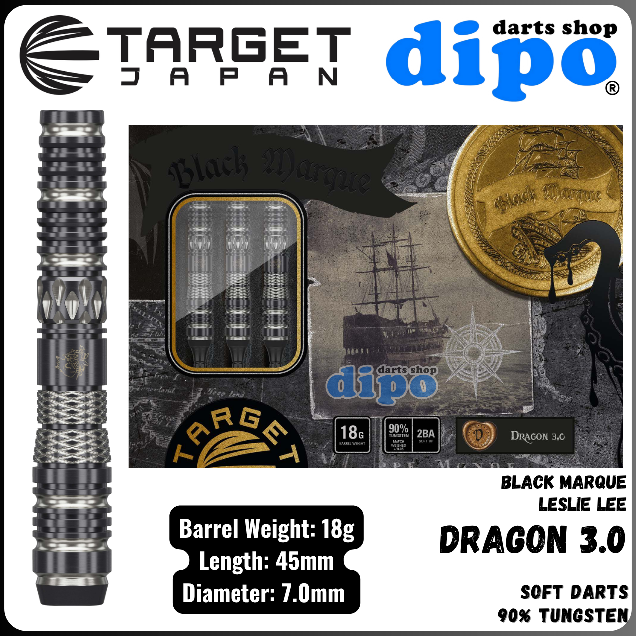 TARGET BLACK MARQUE DRAGON 3.0 ( Leslie Lee player model
