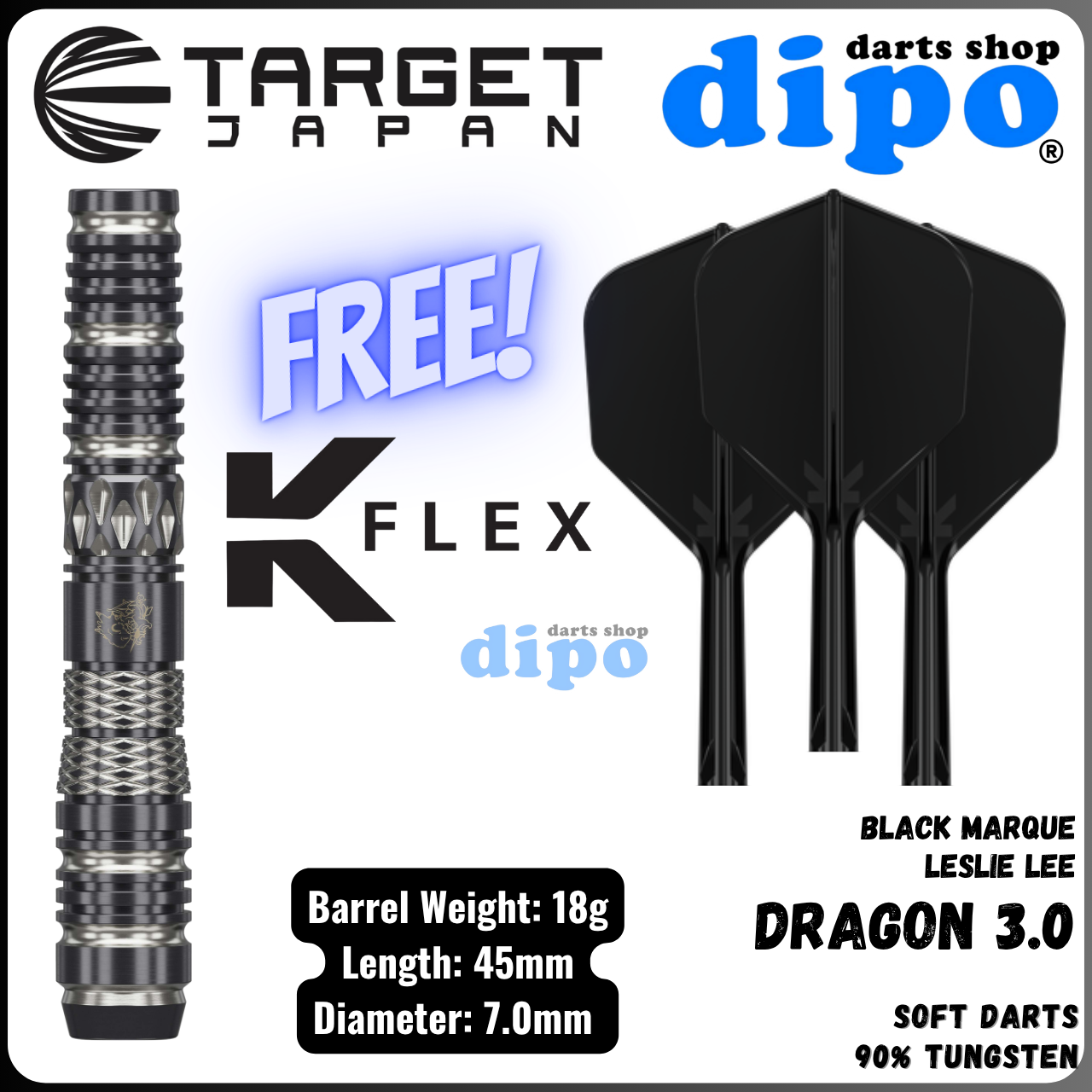TARGET BLACK MARQUE DRAGON 3.0 ( Leslie Lee player model