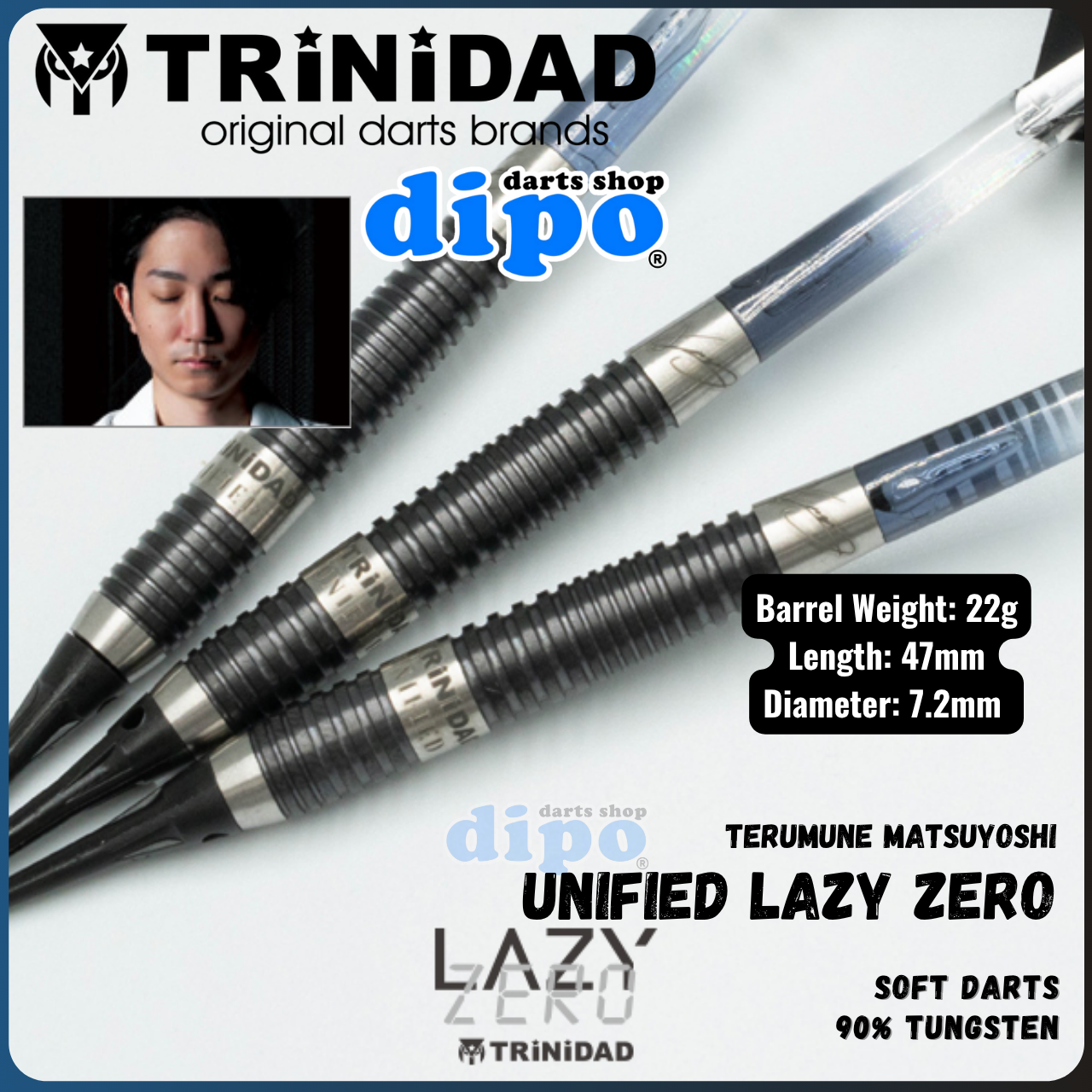 ダーツ TRiNiDAD LAZY Akimune Matsuyoshi Model TRiNiDAD LAZY ( Akimune Matsuyoshi model ) - TRiNiDAD Steel