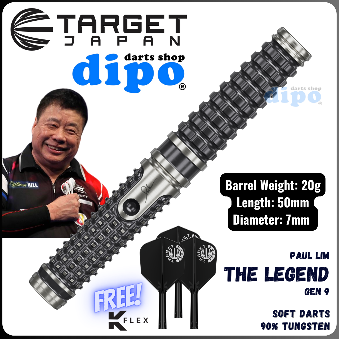 Paul Lim The Legend ダーツ 18g TARGET 61QIRduoGOL._AC_UF350,