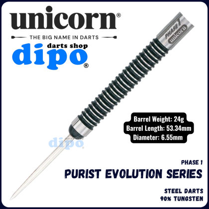 unicorn PURIST PhaseⅢ Unicorn Phil Taylor Purist Tungsten Steel Tip Darts