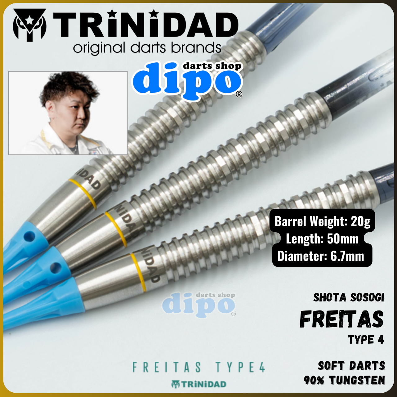 TRiNiDAD FREITAS TYPE 4 (SHOTA SOSOGI model) - TRiNiDAD Soft Darts