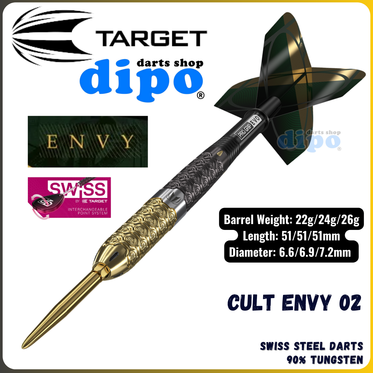 ダーツ TARGET 90% 17g GLUTTONY Target（ターゲット） 初心者応援特別