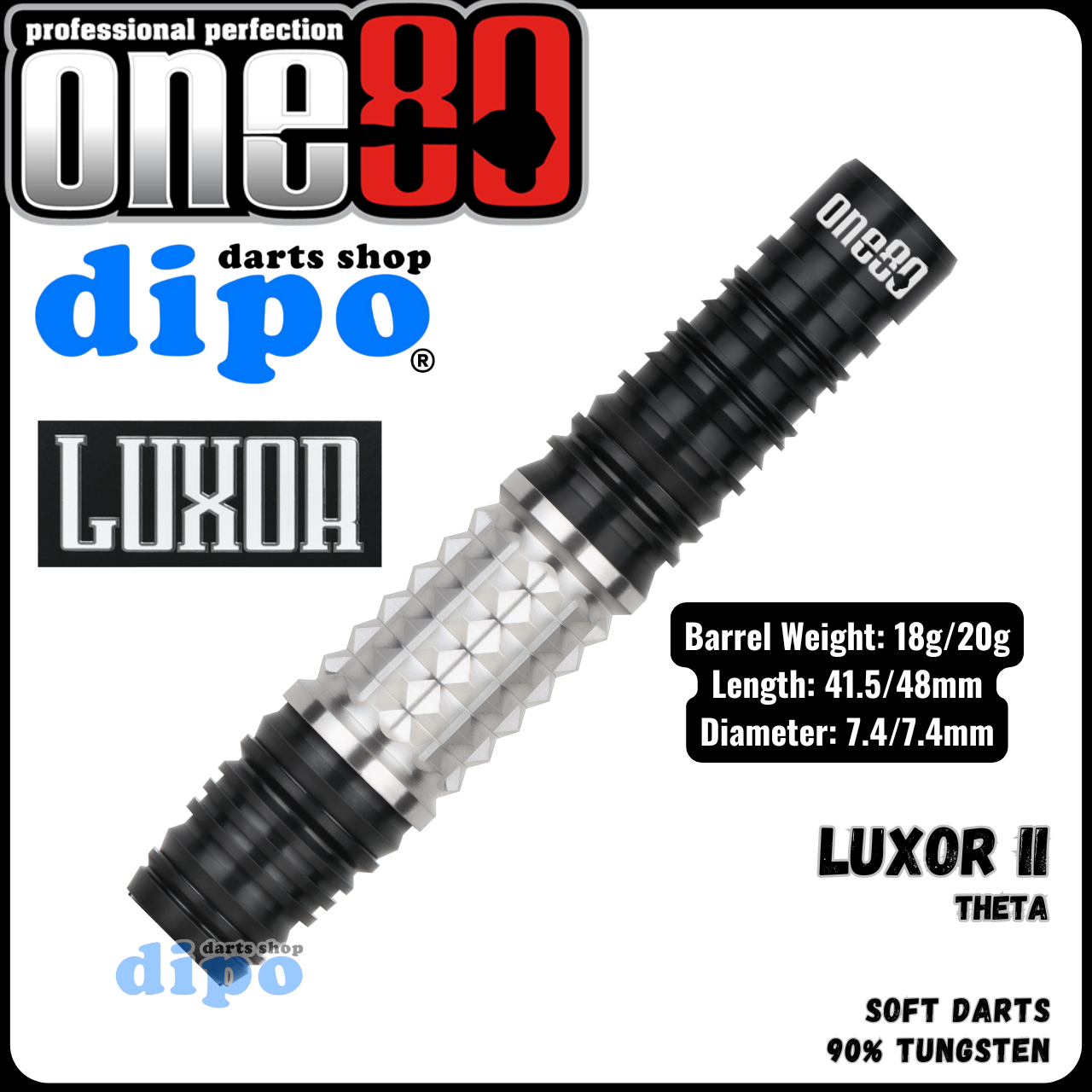 DIRETTO OP2 10.5° ONE80 LUXOR II THETA - ONE80 Soft Darts | Dipo Darts Shop