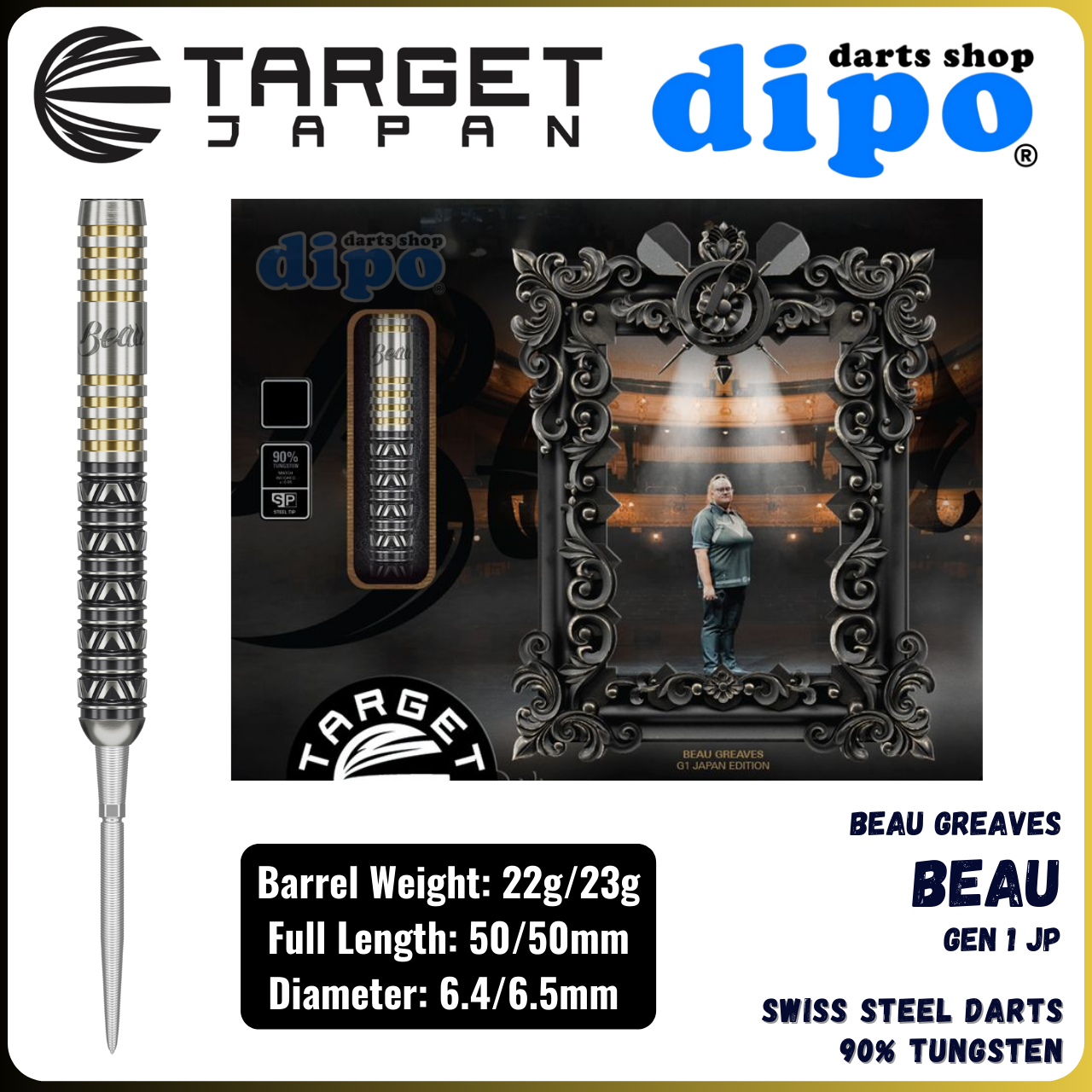 TARGET BEAU GREAVES JP GEN 1 - TARGET Swiss Steel Point | Dipo