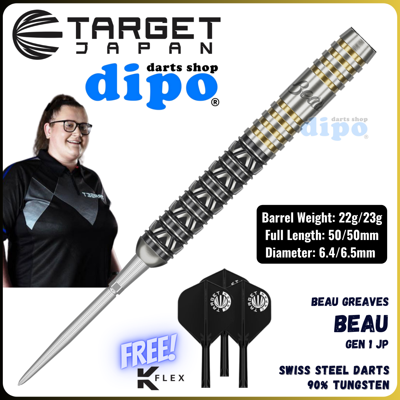 TARGET BEAU GREAVES JP GEN 1 - TARGET Swiss Steel Point | Dipo