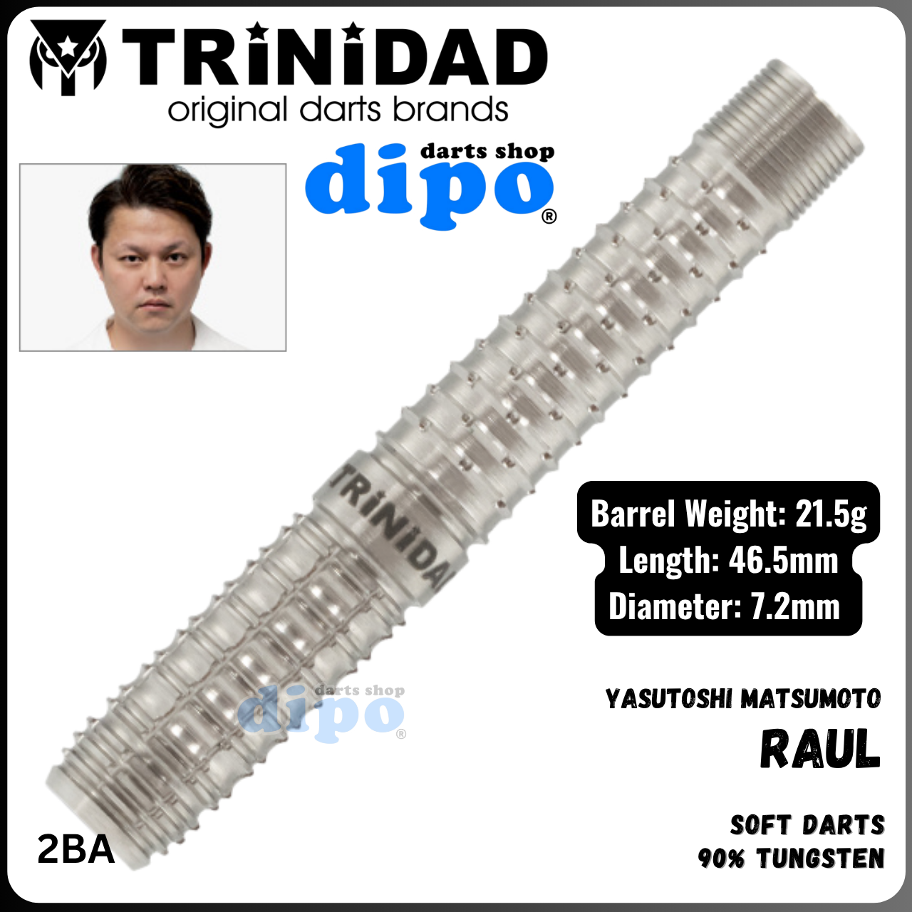 TRINIDAD Darts Trinidad Pro Darts - Steel Tip - 80% Tungsten