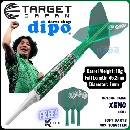 TARGET XENO GEN 1 (MOTOMU SAKAI model) - Target Soft Darts | Dipo