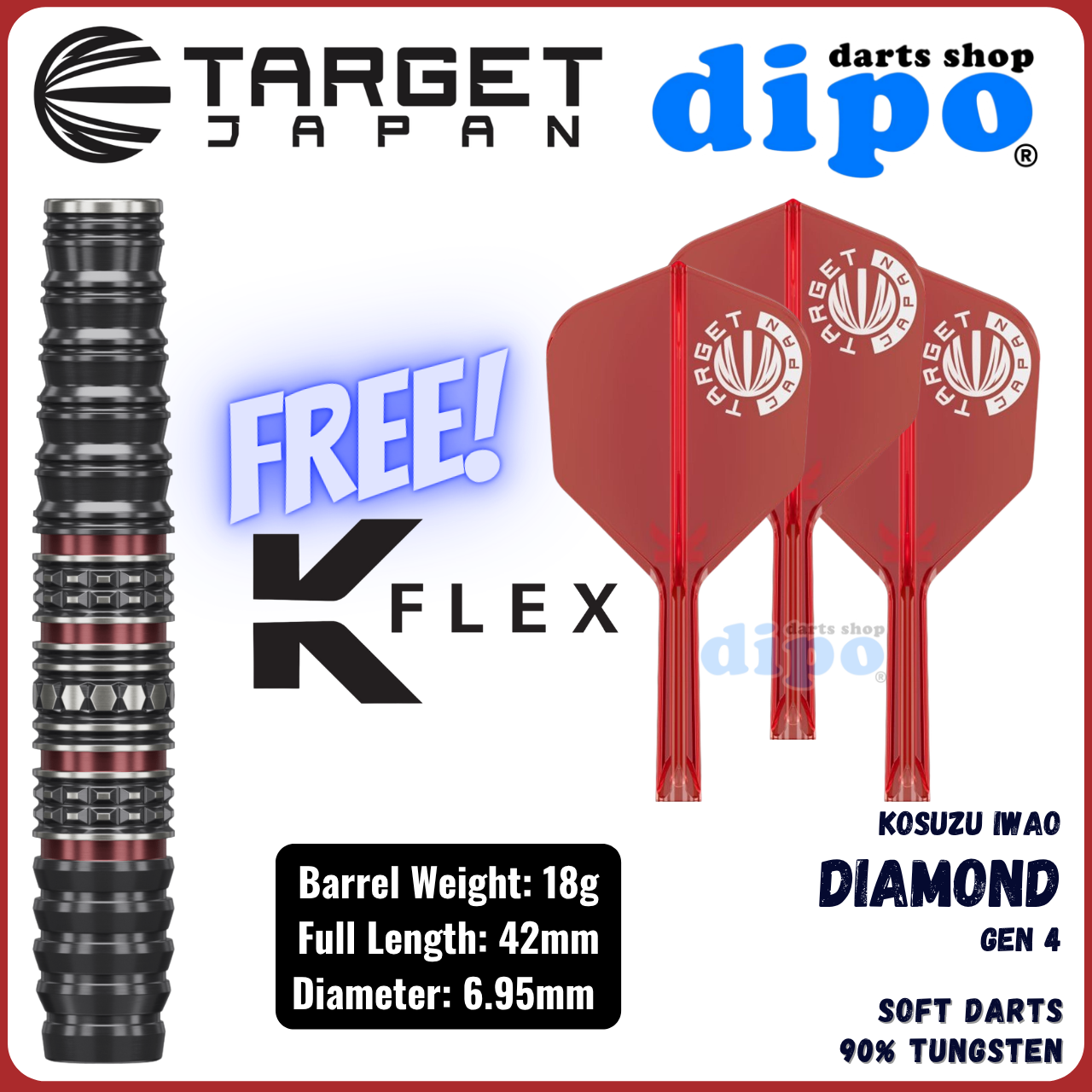 TARGET DIAMOND GEN 4 ( Iwao Kosuzu Player Model ) - TARGET Soft