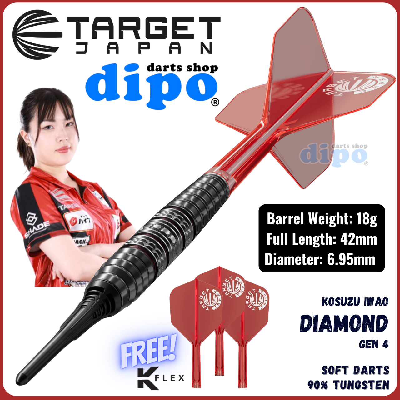 TARGET DIAMOND GEN 4 ( Iwao Kosuzu Player Model ) - TARGET Soft