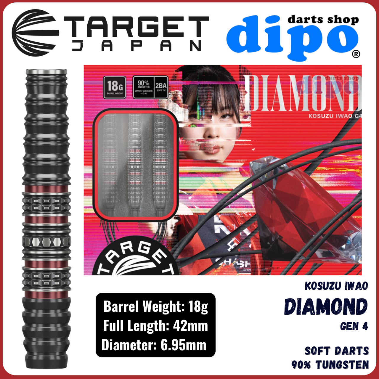 TARGET DIAMOND GEN 4 ( Iwao Kosuzu Player Model ) - TARGET Soft