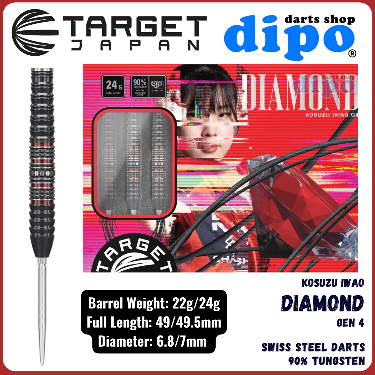 TARGET DIAMOND GEN 4 ( Iwao Kosuzu Player Model ) - TARGET Swiss
