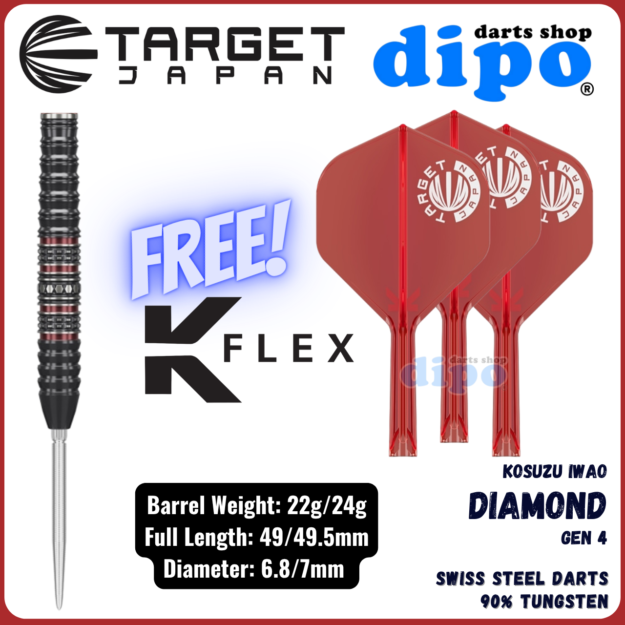 TARGET DIAMOND GEN 4 ( Iwao Kosuzu Player Model ) - TARGET Swiss