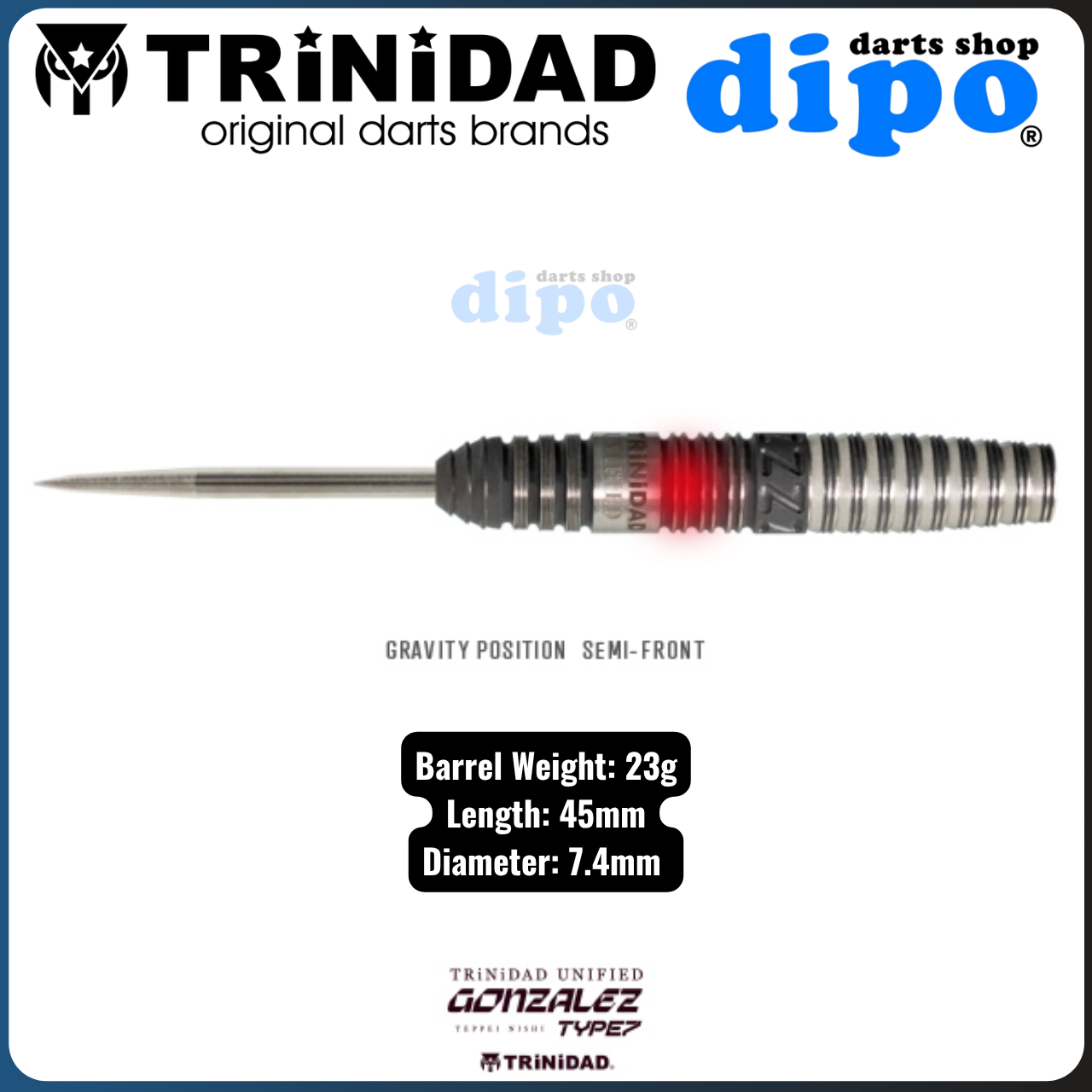 ダーツ TRiNiDAD UNIFIED GONZALEZ TYPE7 TRiNiDAD Unified GONZALEZ Type 7 ( Teppei Nishi model ) - TRiNiDAD