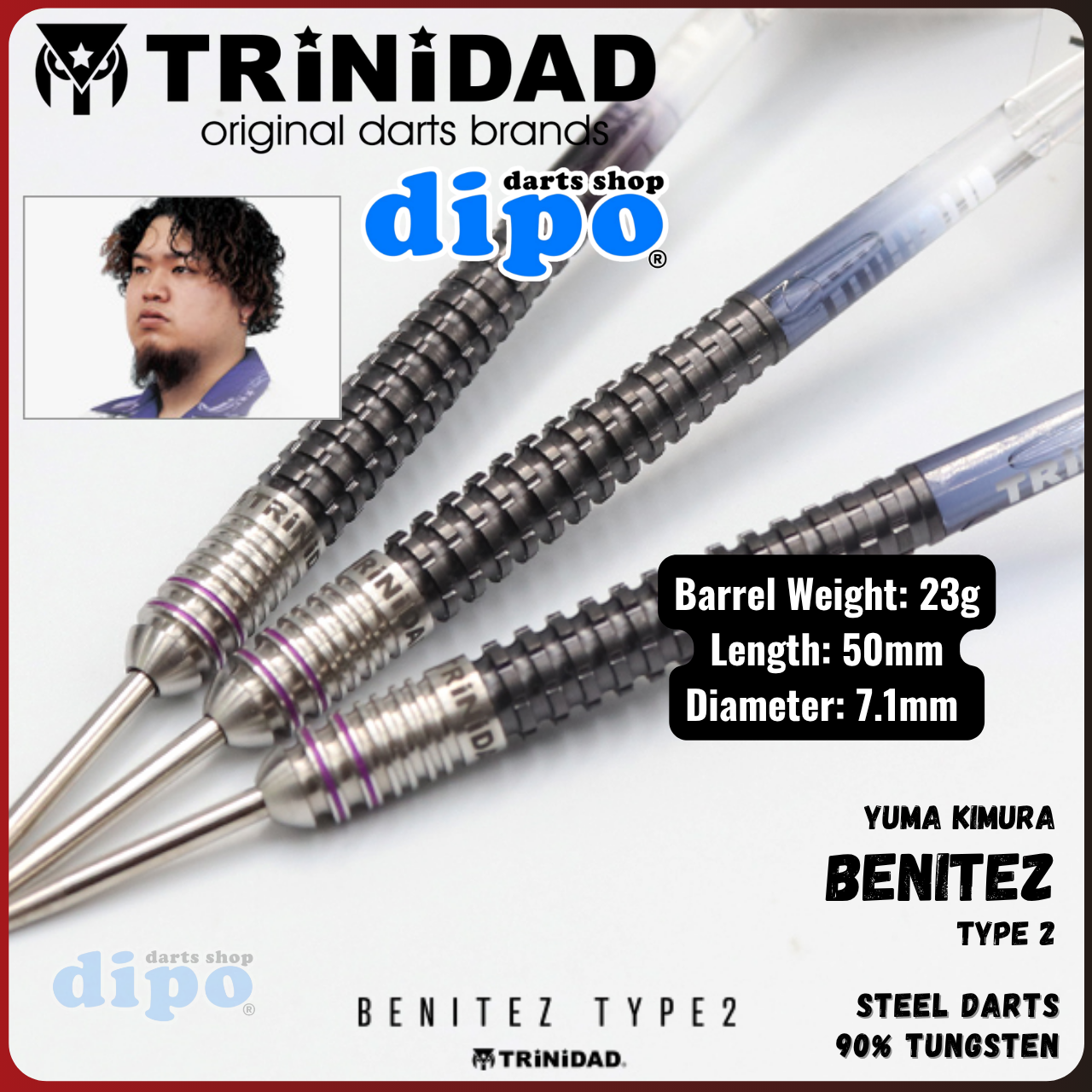 ダーツ TRiNiDAD BENiTEZ Type 2 ダーツ TRiNiDAD BENITEZ type2 TRiNiDAD PRO BENITEZ TYPE 2 (YUMA
