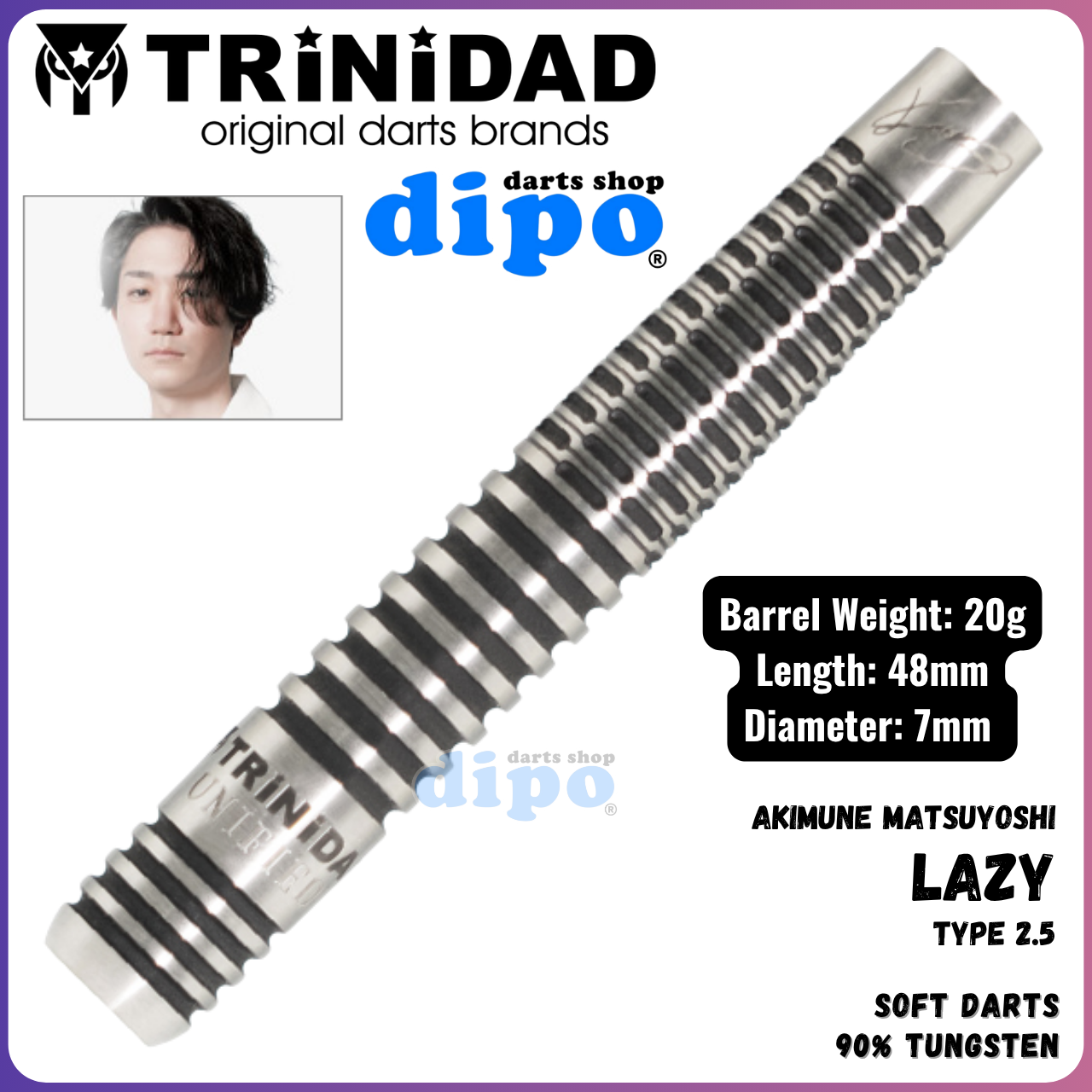 s*9様 TRiNiDAD UNIFIED LAZY TYPE2 ダーツ TRiNiDAD UNIFIED LAZY TYPE 2.5 ( AKIMUNE MATSUYOSHI model
