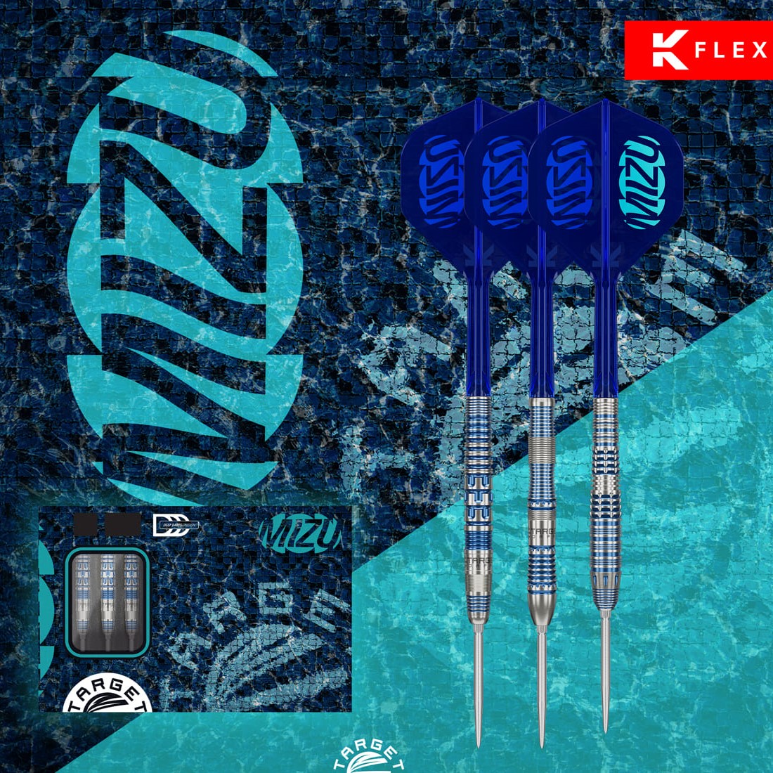 TARGET MIZU SERIES 02 (90% Tungsten) - TARGET Swiss Steel Darts