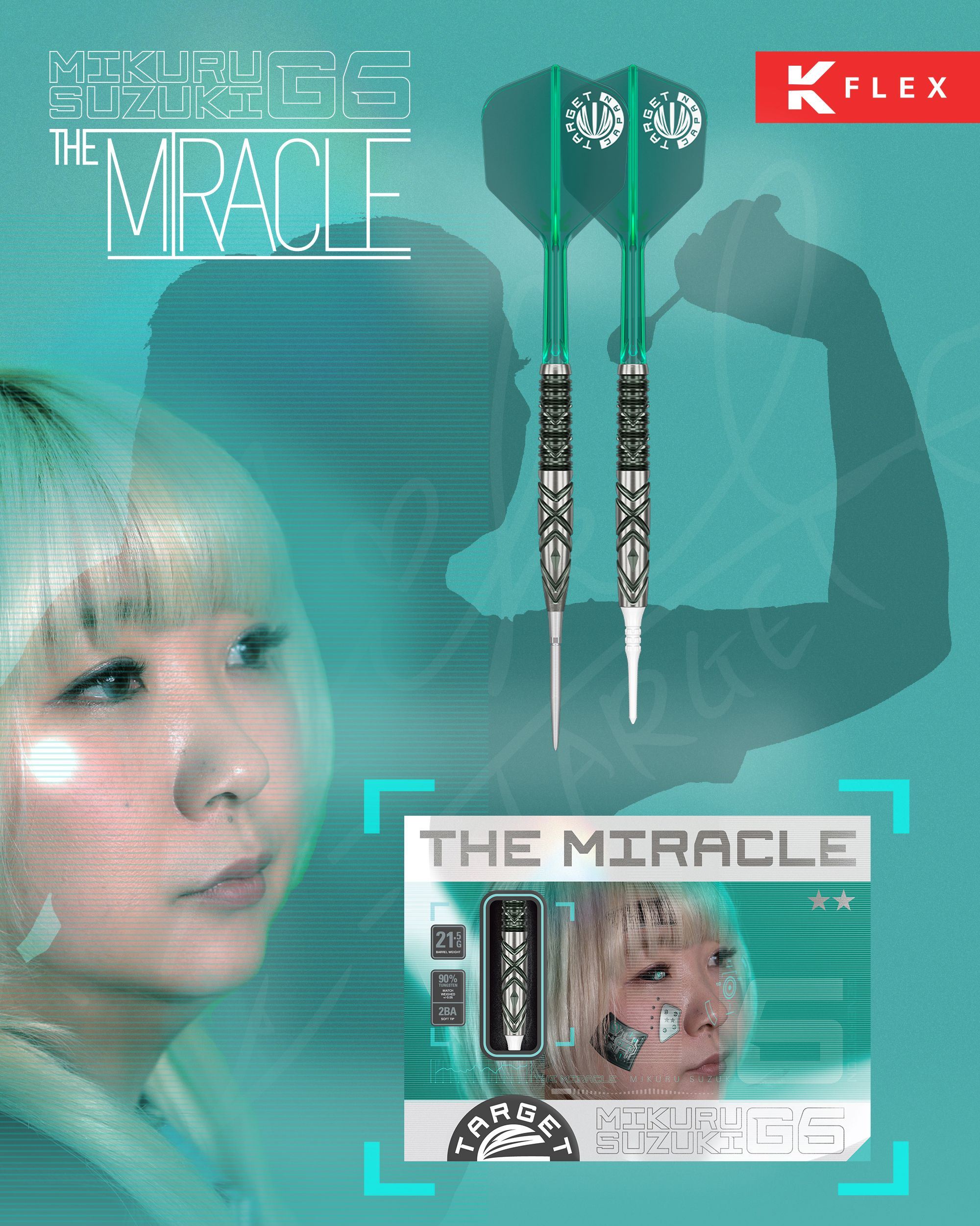TARGET Mikuru Suzuki G6 Lite ダーツ TARGET THE MIRACLE Gen 6