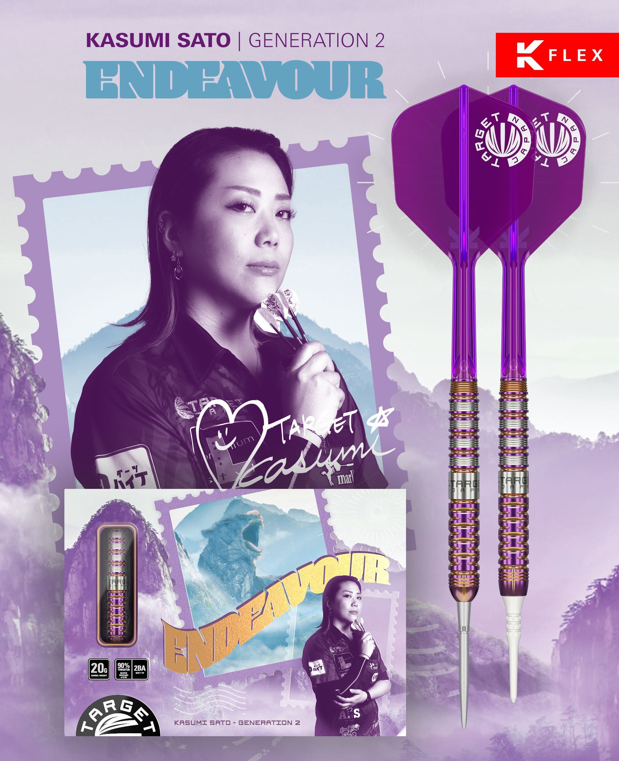 TARGET ENDEAVOUR Gen 2 ( Kasumi Sato Model ) - TARGET Soft Darts