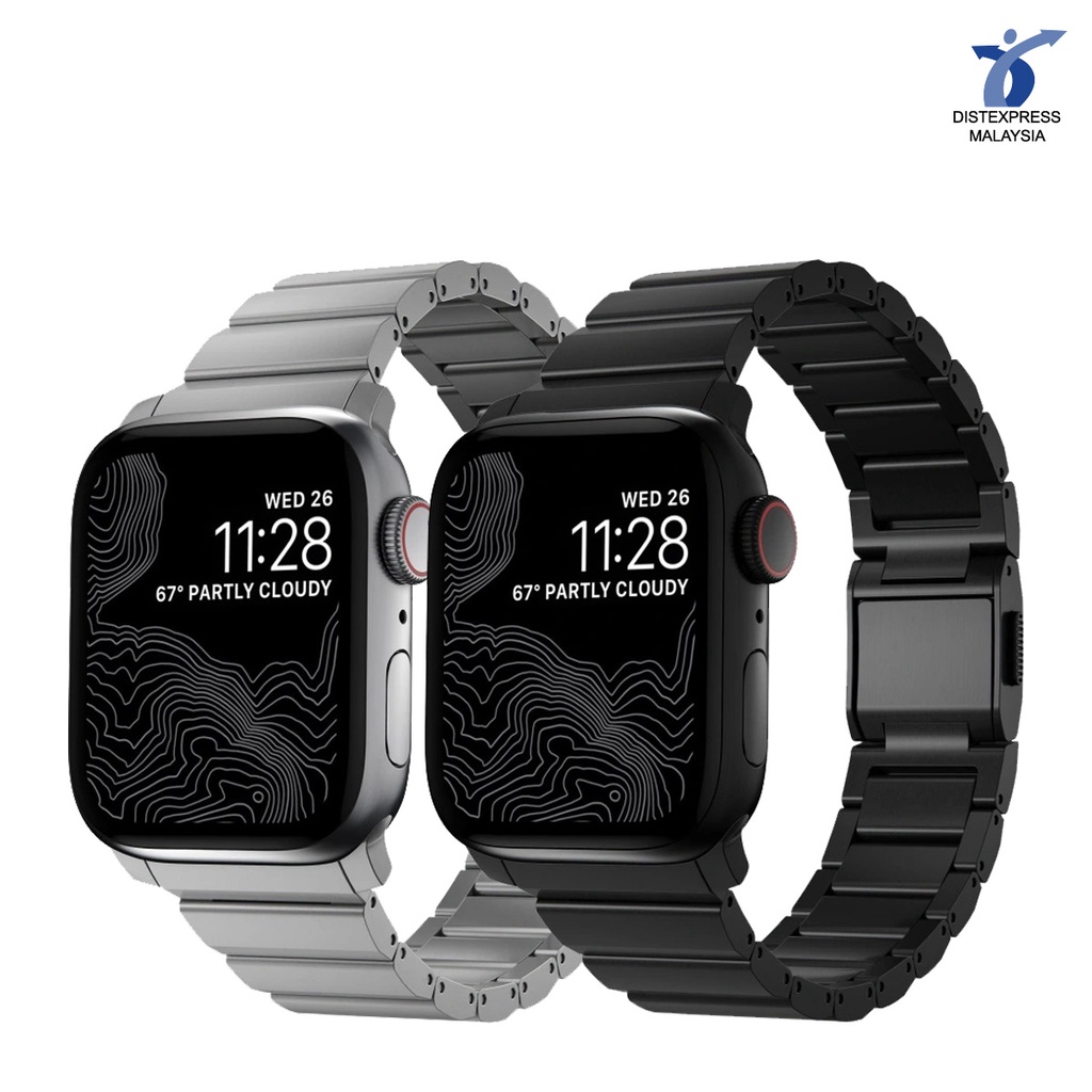 Nomad Titanium Band Version 2 compatible for Apple Watch Series SE 