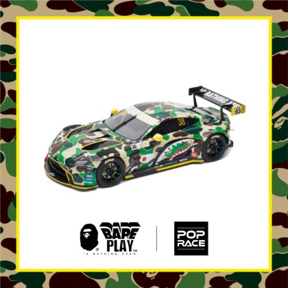 ミニカー A BATHING APE x POPRACE Aston Martin GT3 Pop Race Aston Martin GT3 - Bathing Ape 1:18 Scale Diecast