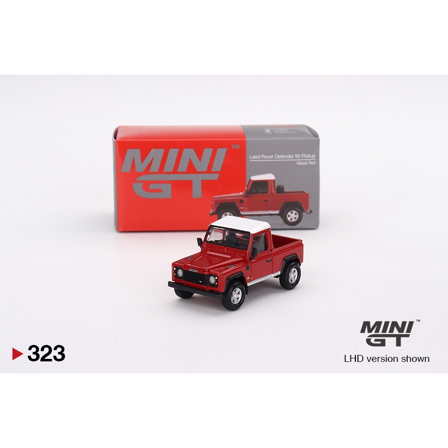 READY-STOCKS] Mini GT Land Rover Defender 90 Pickup Masai Red