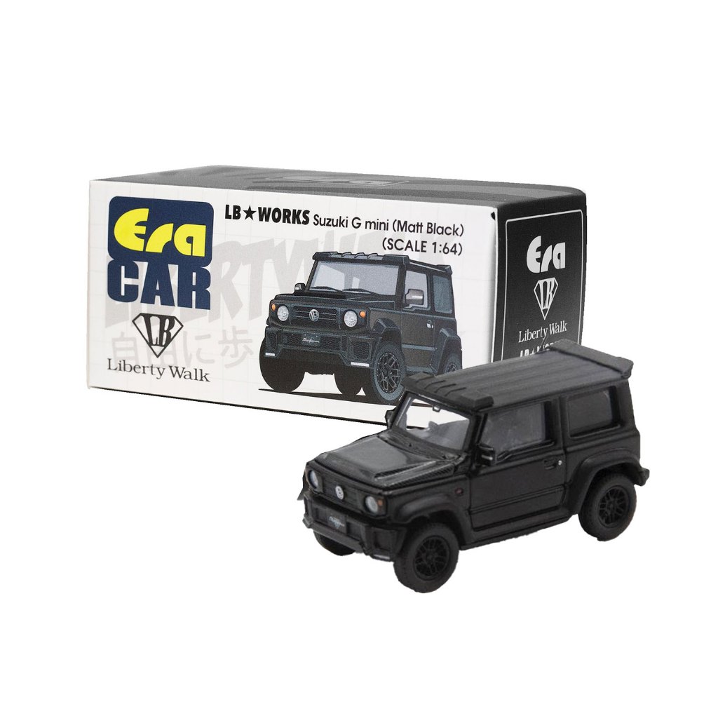 ERA CAR 1:64 LB WORKS Suzuki G Mini Silver/Matte Black | Diorama