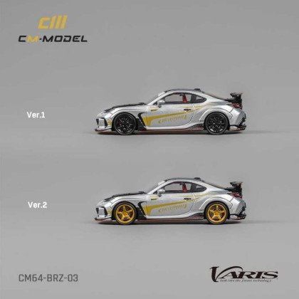 READY-STOCKS] CM Model 1:64 Subaru BRZ Varis BRZ ARISING-1 Silver