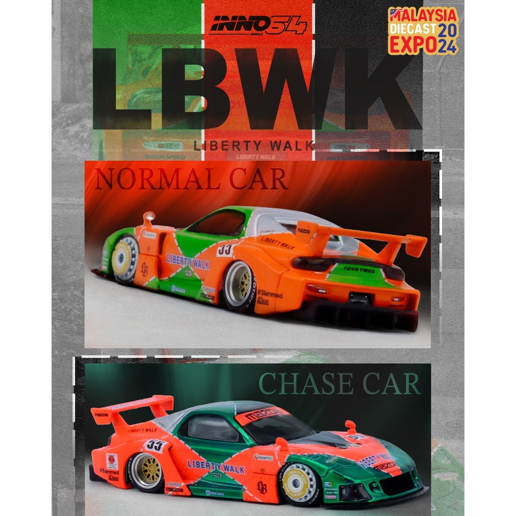 READY-STOCKS] Inno64 LBWK RX7 (FD3S) Super Silhouette (MDX 2024