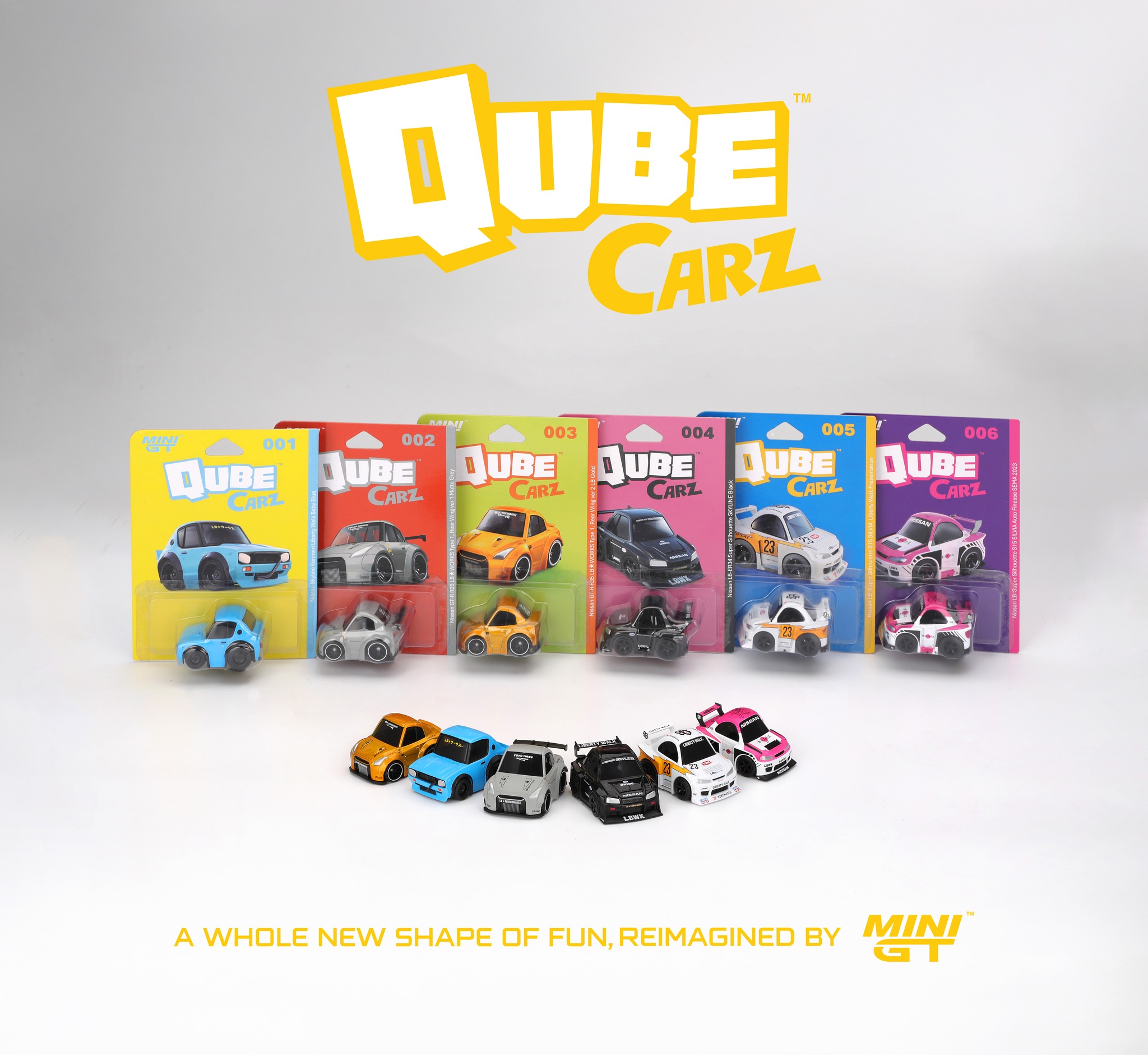 Mini GT Qube Carz SET 1 | Diorama Products for your diecast cars