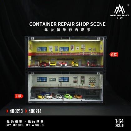 1/64 ガレージ コンテナ moreart コカコーラ ミニカー用ディスプレイ