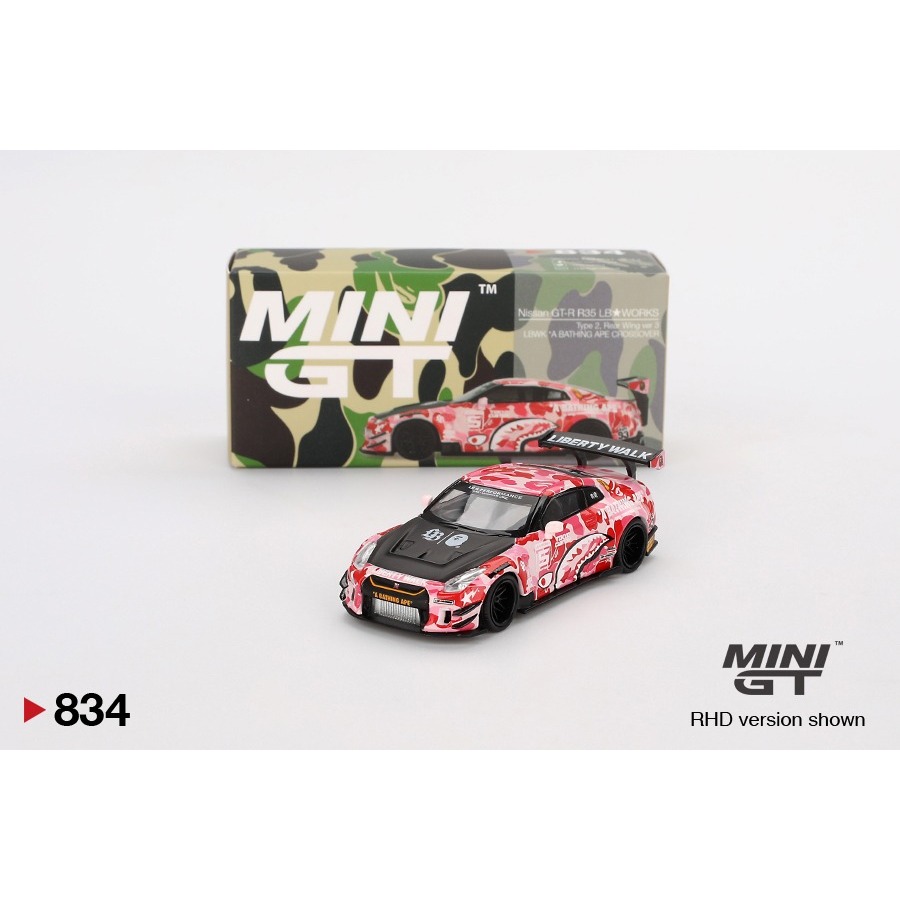 MINIGT BAPE × LBWK NISSAN 1/64 4PCS SET Mini GT x Bape LBWK Nissan Set Tokyo Auto Salon Limited Edition