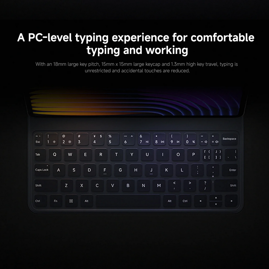 Xiaomi Pad 7 / 7 Pro Keyboard (Black) | D Three Mobile Sdn. Bhd