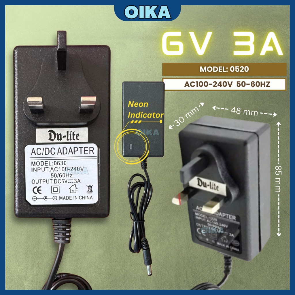 AC to DC Power Supply Adapter 5V2A 6V3A 12V2A 12V5A Converter Charger UK | 2 Pin Plug for LED Modem 