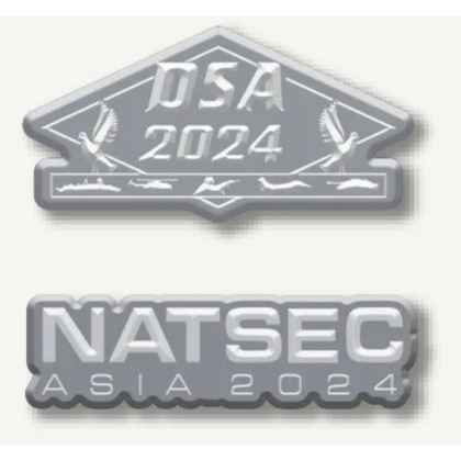 DSA 2024 3D Metal Collar Pin | Ecofriend
