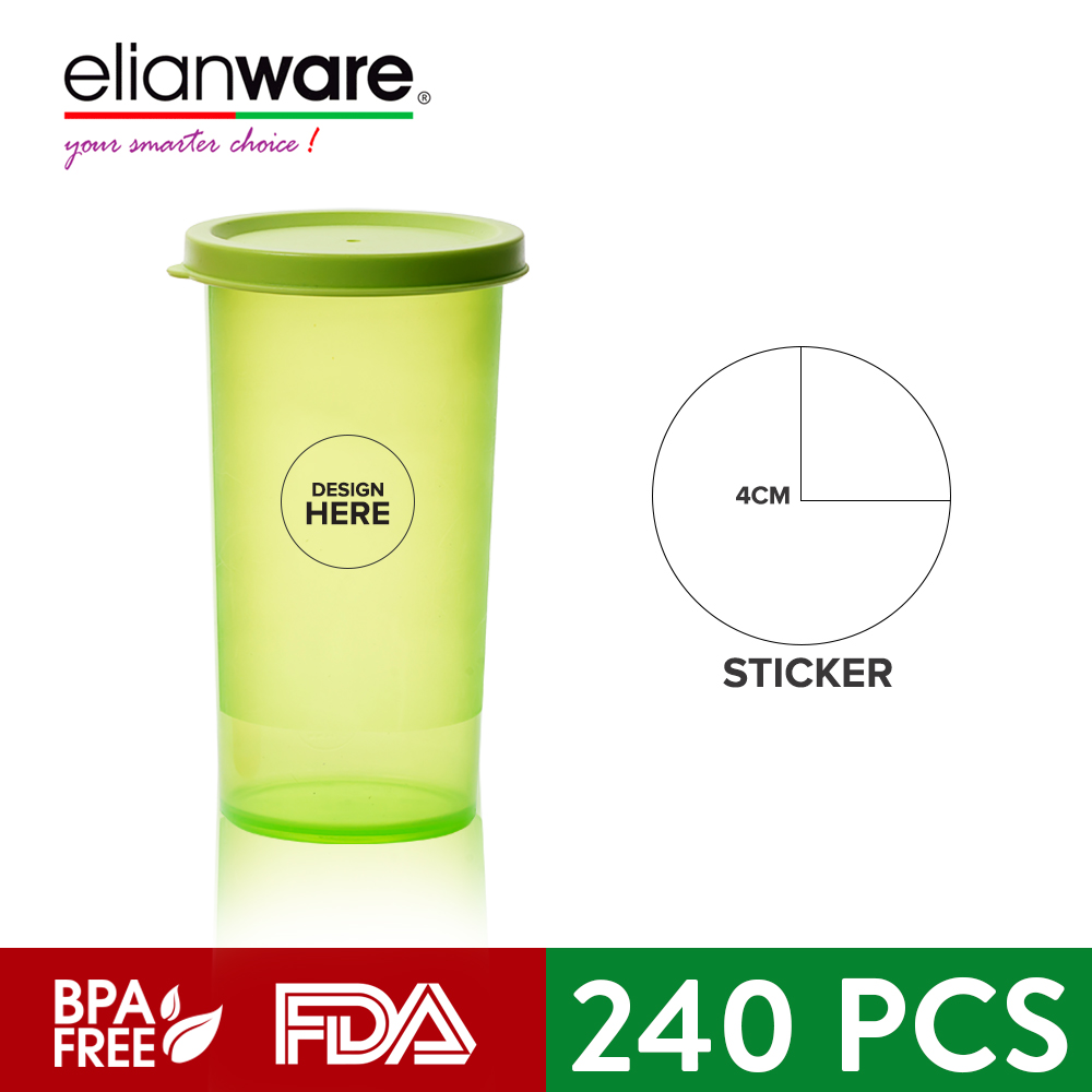 [Carton Deal] Elianware BPA FREE Multicolor Shaker Blender Container (235ml X 240pcs)