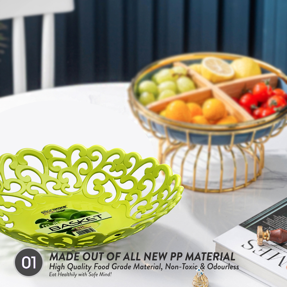 Elianware 1Pcs/3Pcs Multipurpose Fruit Plate Creative Modern Dried Fruit Fruit Basket Tableware