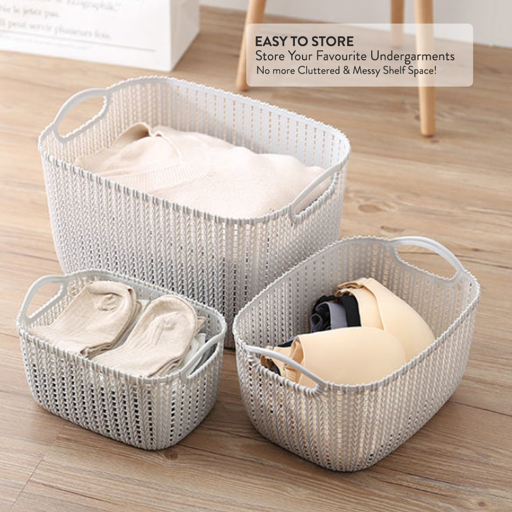 Elianware Multiputpose Lifestyle Basket Storage with Handle