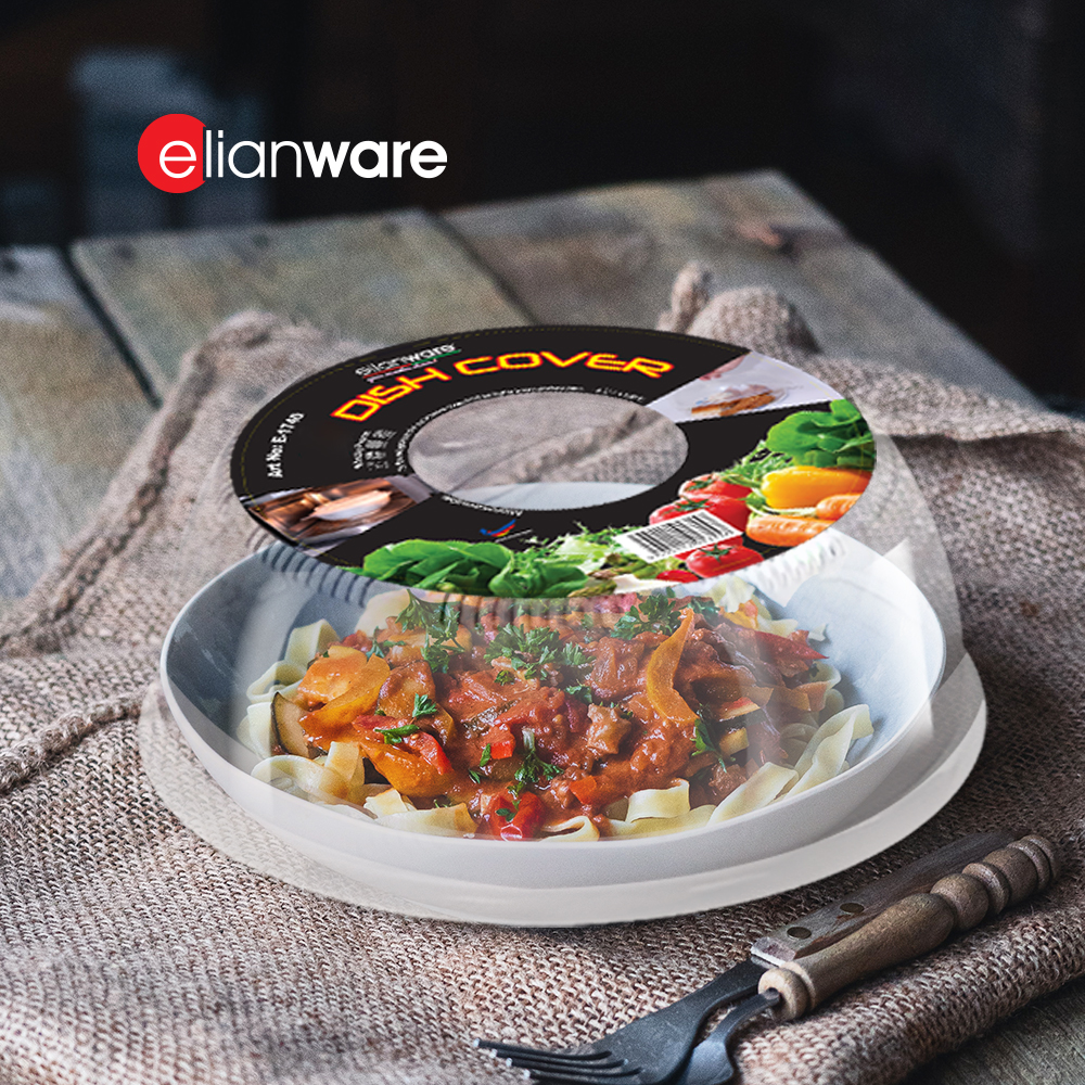 Elianware (5Inch-8Inch) Dustproof Kitchen Dining Bowl Dish Food Cover Stackable Anti-Flies with Handle