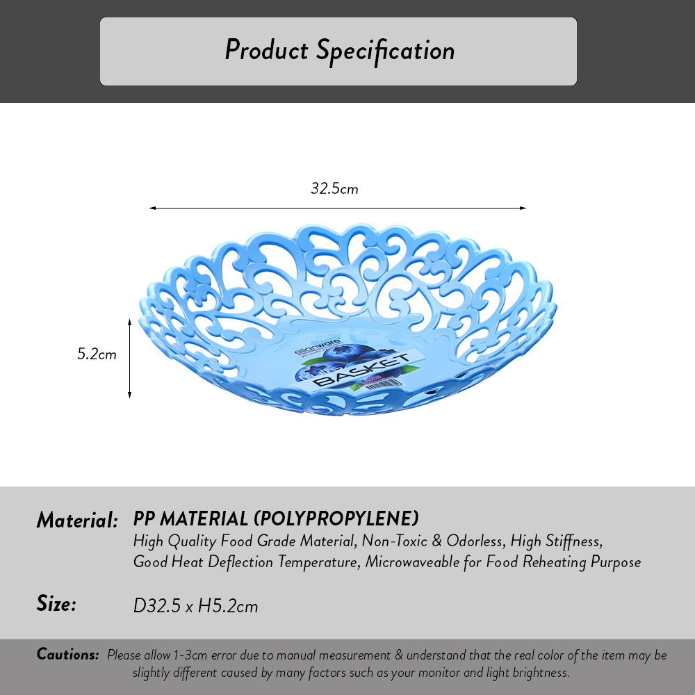 Elianware 1Pcs/3Pcs Multipurpose Fruit Plate Creative Modern Dried Fruit Fruit Basket Tableware