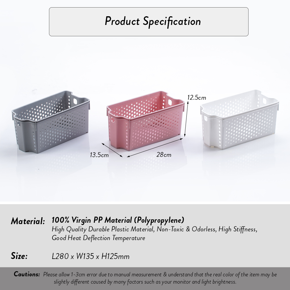 Elianware 2 Pcs Clean & Simple Stackable Basket (M2)