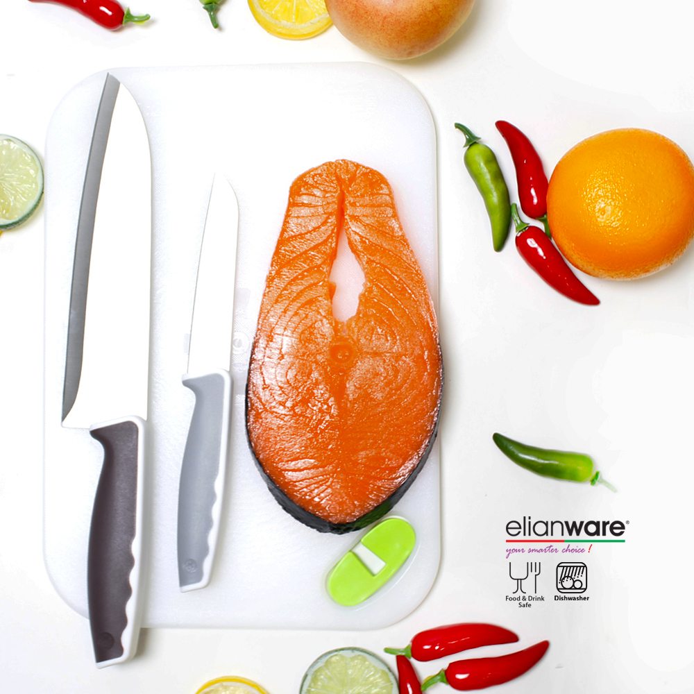 Elianware Santoku Stainless Steel Kitchen Knife Knives Pisau (31.5cm)