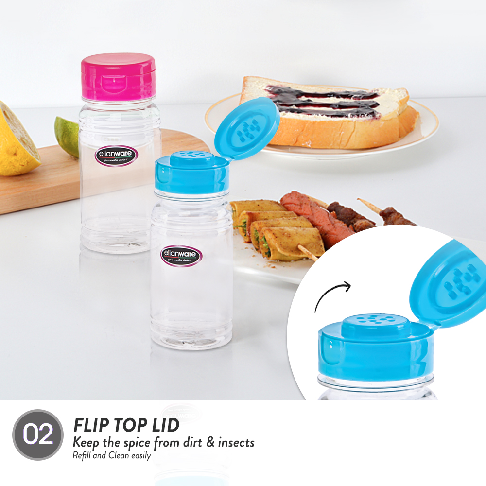 [Carton Deal] Elianware High Quality Light Durable Container Condiments Pepper Bottle (100ml x 288pcs)