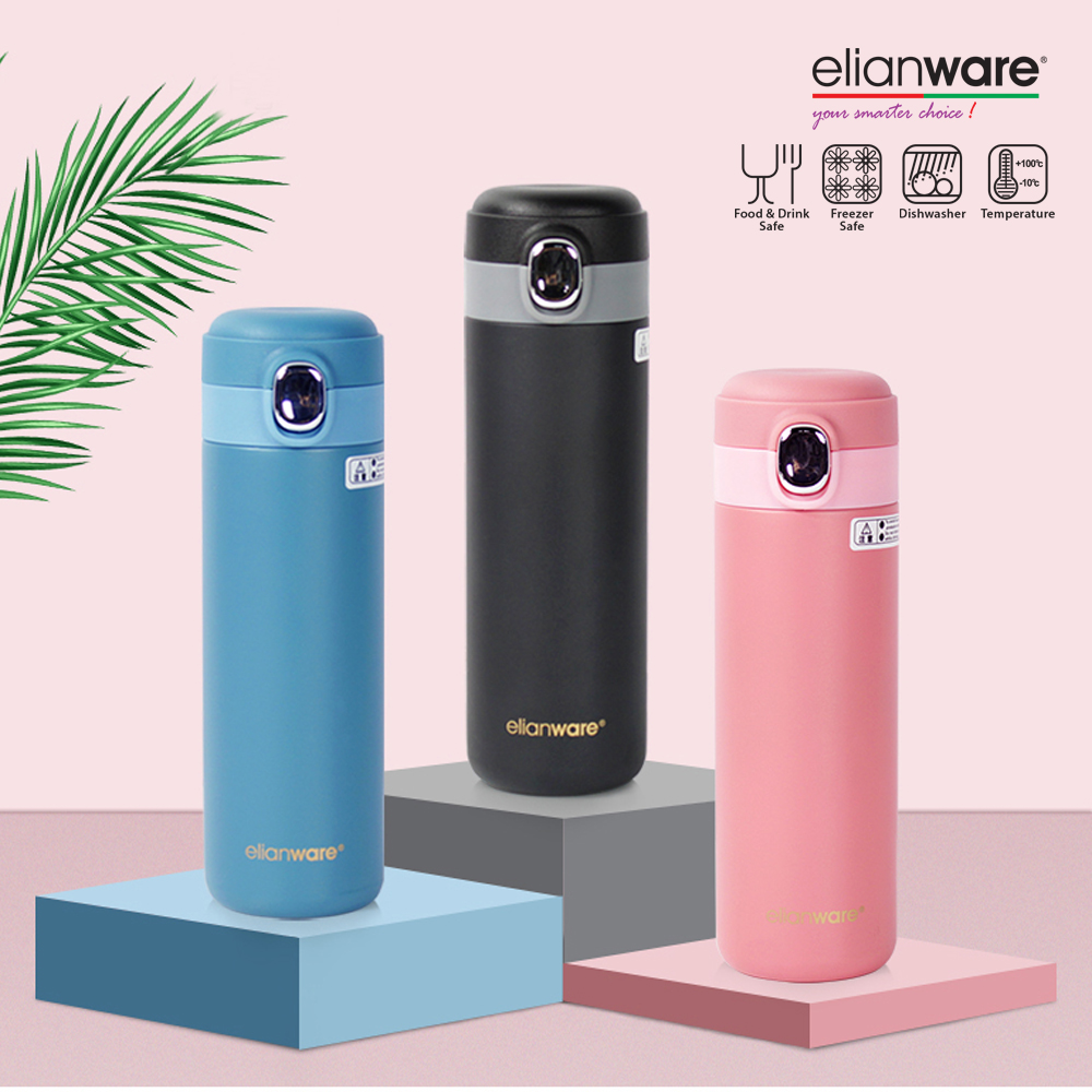Elianware 400ml Elegant Stainless Steel 304 High Insulation Thermos Thermal Vacuum Flask